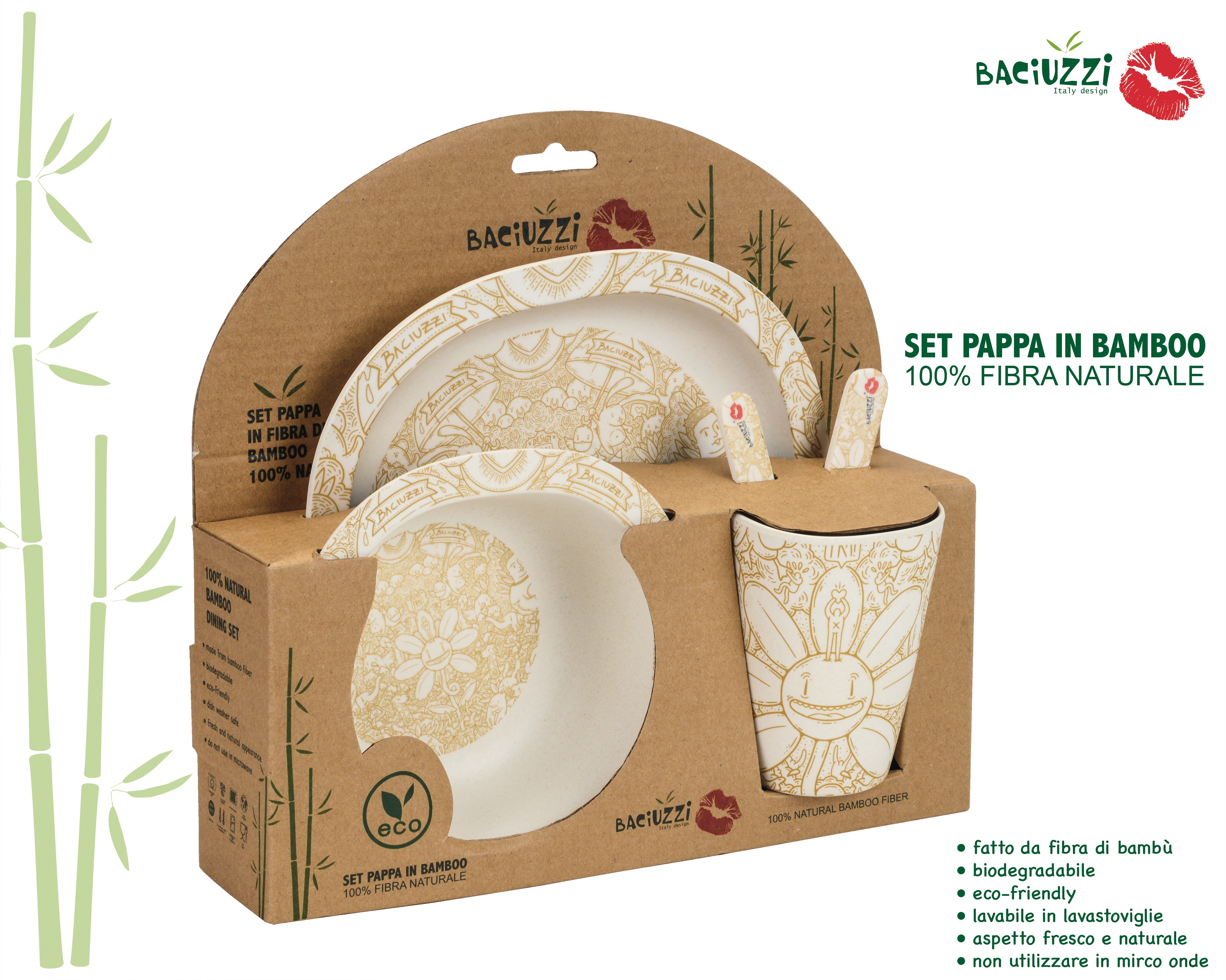 SET PAPPA 5 pz. FRA GOLD BACIUZZI